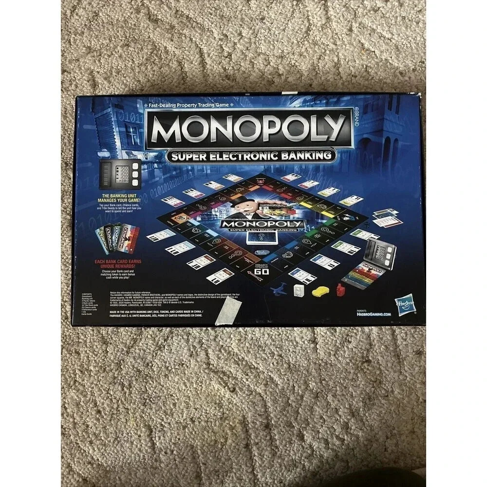 Monopoly Super Electronic Banking Board Game Complete EUC - Picture 3 of 3